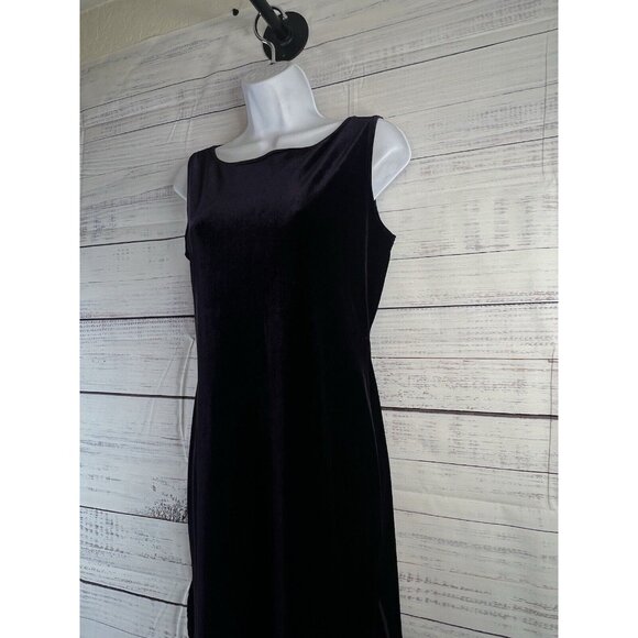 Max Studio Dress Size S Purple Sleeveless Midi Velvet Dress Whimsigoth Fairy - Picture 4 of 13